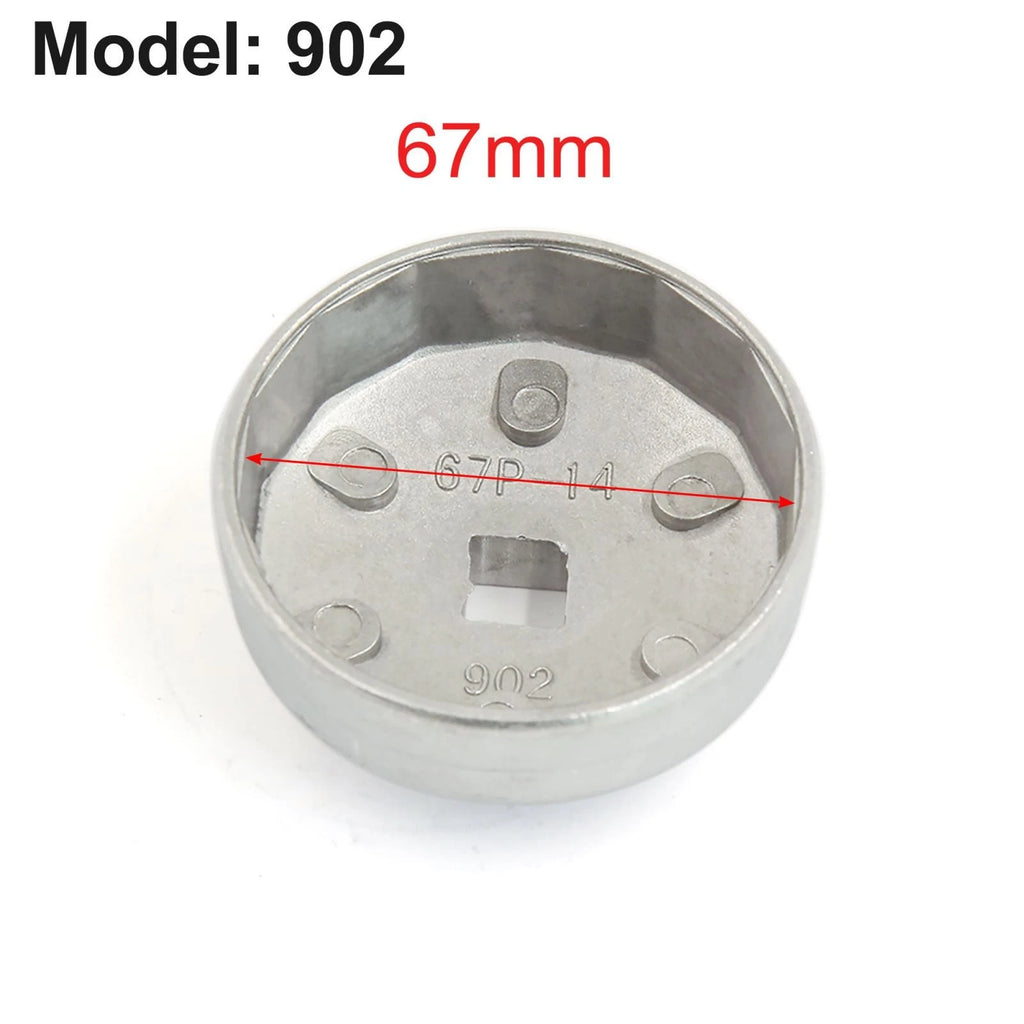 Oil Filter Socket Wrench Remover Tool 67mm for Ford Hyundai (14 Flutes)
