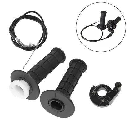 7/8" Twist Throttle Grip & Cable for Dirt Bike Quad ATV (50cc-125cc)