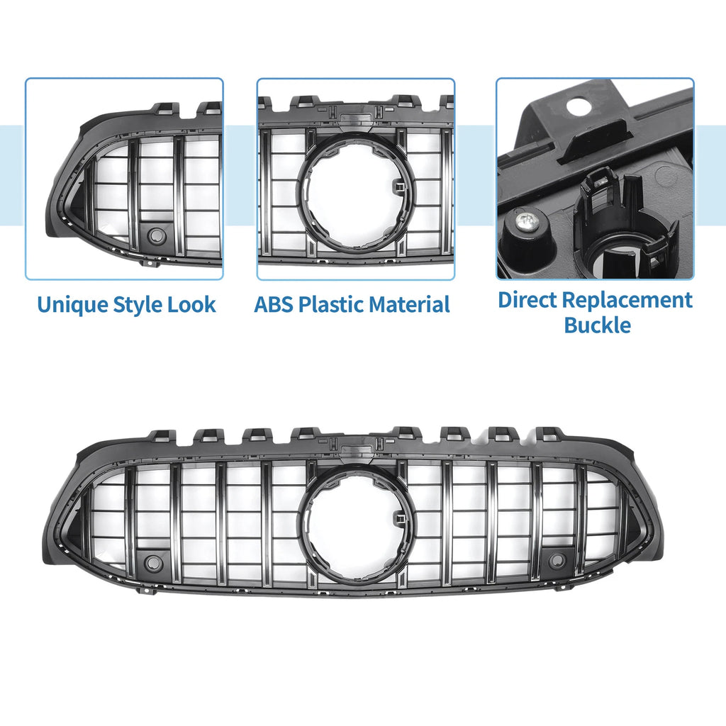 Front Upper Bumper Grille for Mercedes-Benz A-Class (2013–2018)