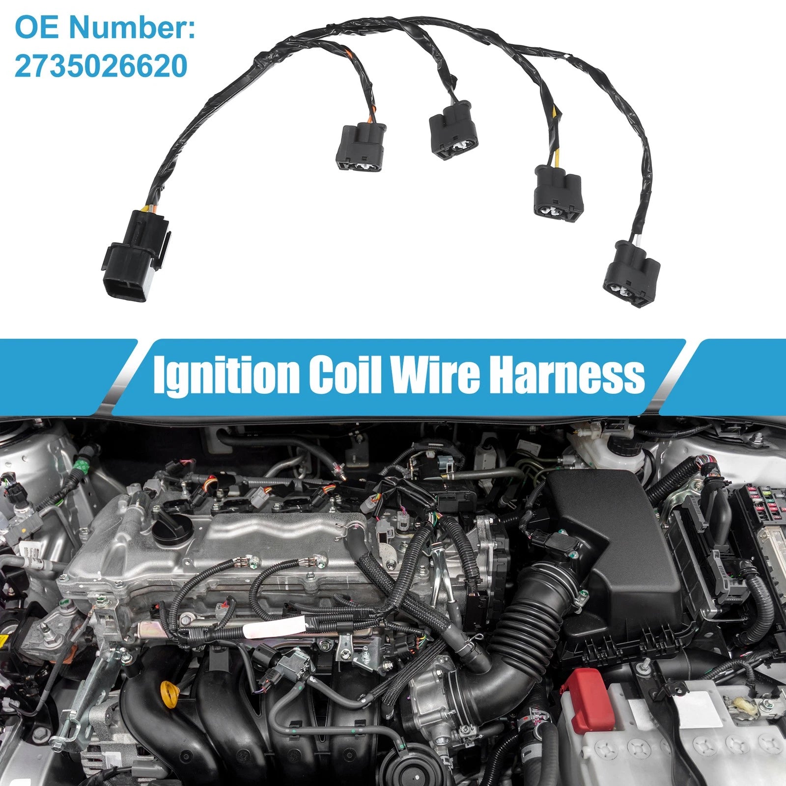 Ignition Coil Wire Harness Replacement for Hyundai Accent 1.6L (2006–2011)
