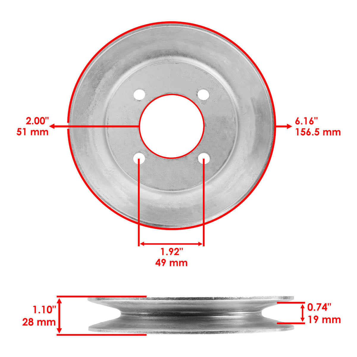 Deck Spindle Blade Kit for John Deere Z510 Z710 Z820 (2010–2025)