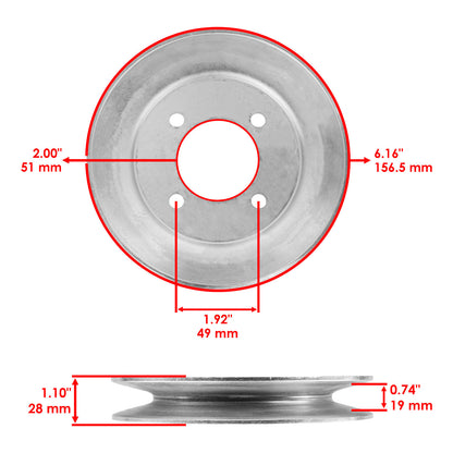 Deck Spindle Blade Kit for John Deere Z510 Z710 Z820 (2010–2025)