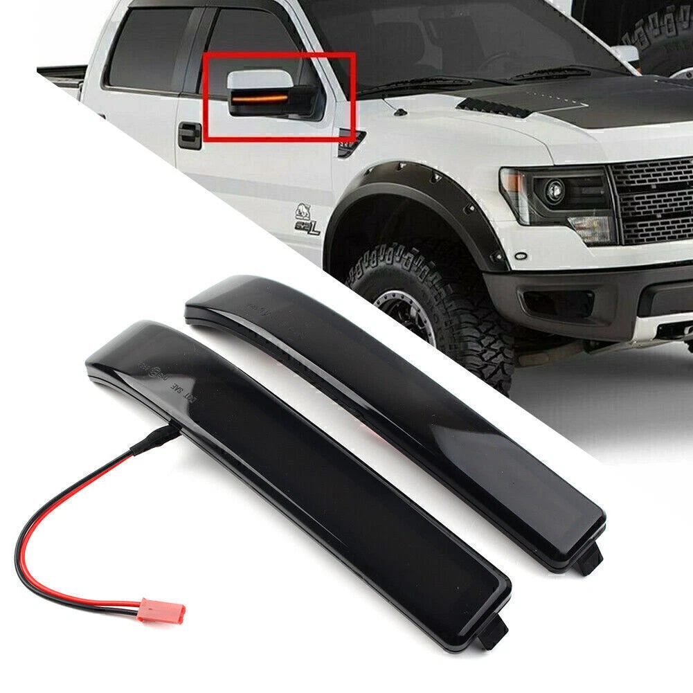 Sequential LED Side Mirror Turn Signal Marker Light for Ford F150 Raptor (2009–2014)