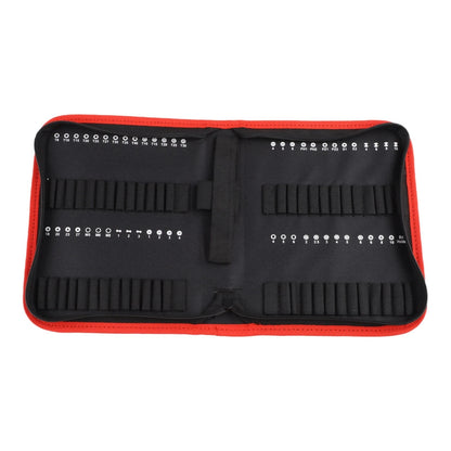 Compact Oxford Fabric Drill Bit Storage Bag with Zipper and Slots