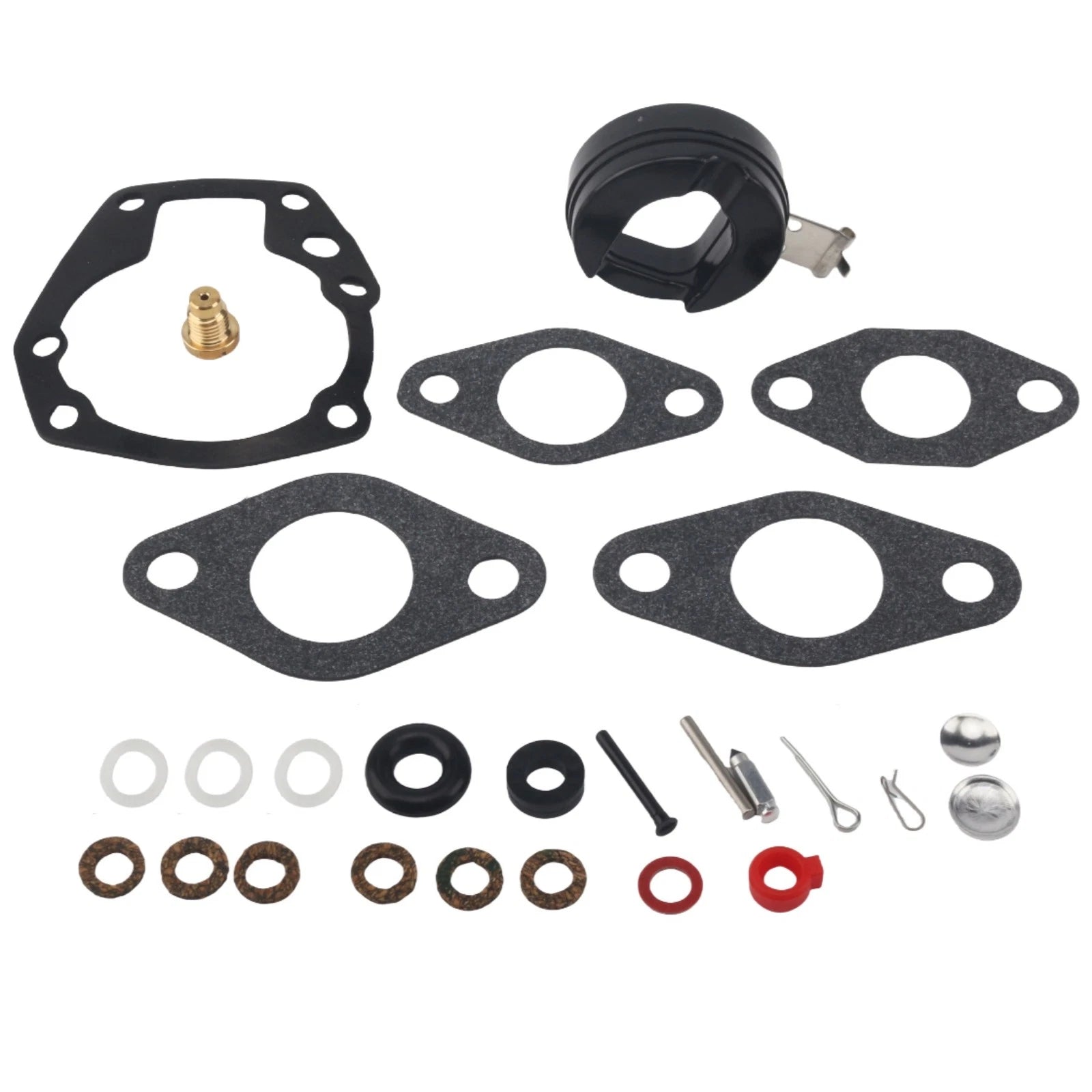 Carburetor Kit w/ Float for Johnson Evinrude 5-18 HP Engine