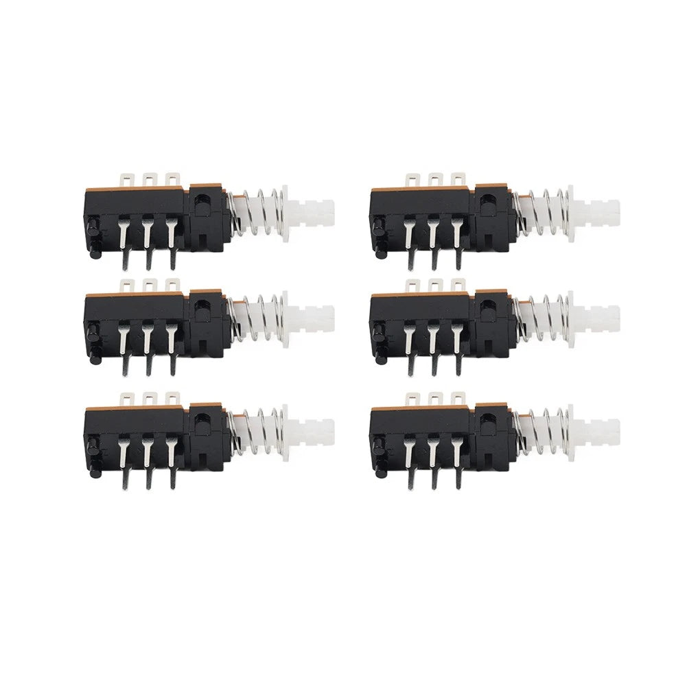 6pcs Momentary Push Button Switch DPDT 2 Pole 6 Pin 1 Position