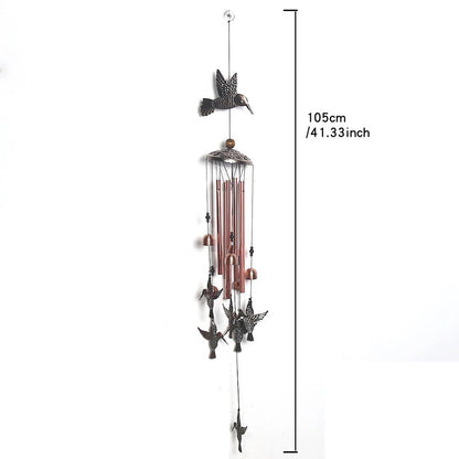 Artfully Designed Bird Wind Chimes for Gardens (Weather Resistant Finish)