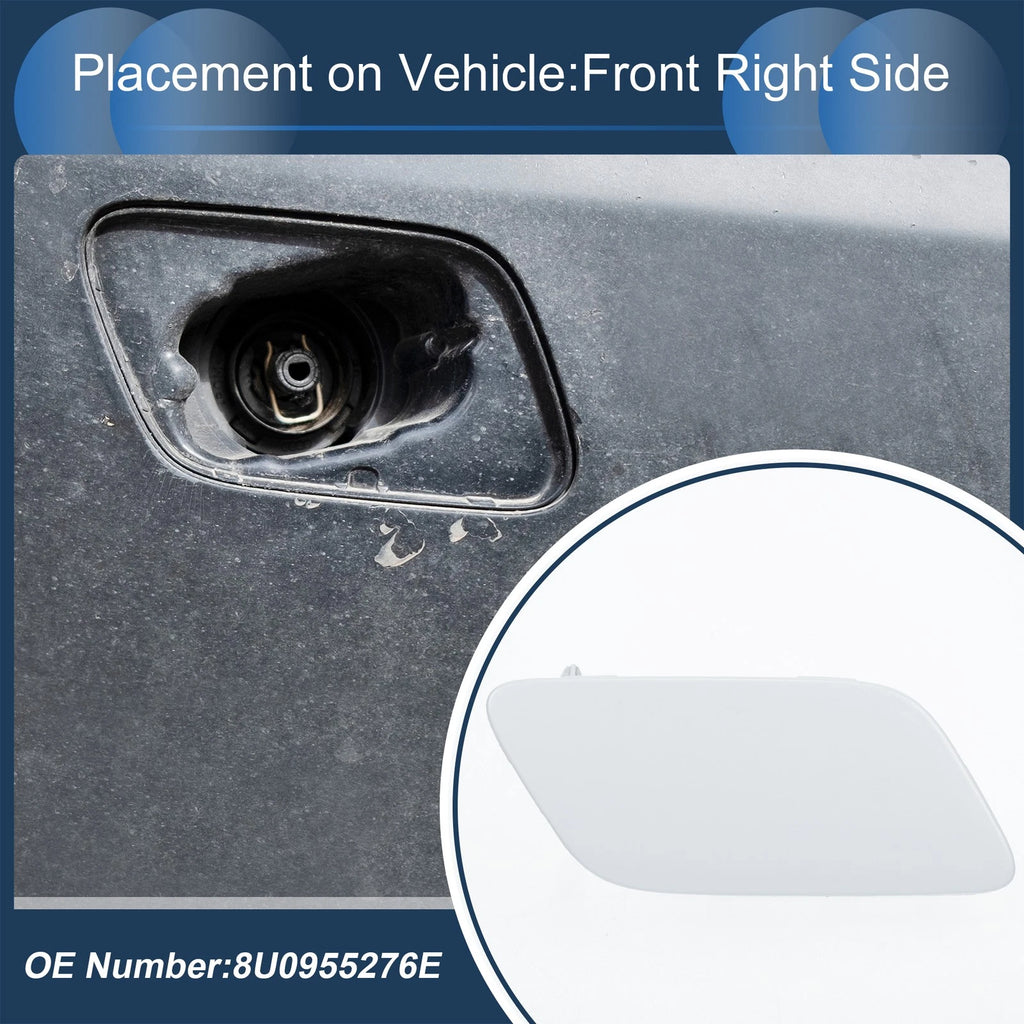 Washer Nozzle Cover Cap Front Right for Audi Q3 (2016–2017) Unpainted