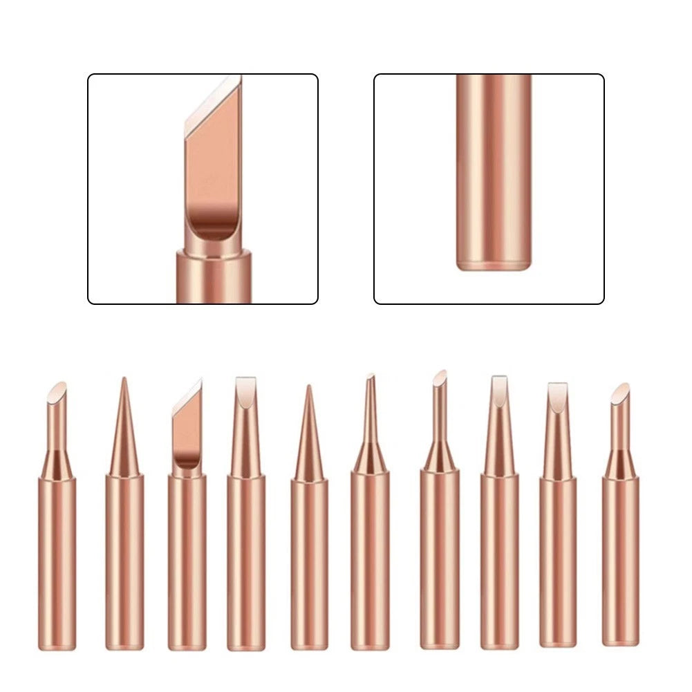 10pcs Soldering Tips for 900MT Soldering Station (Multiple Shapes)