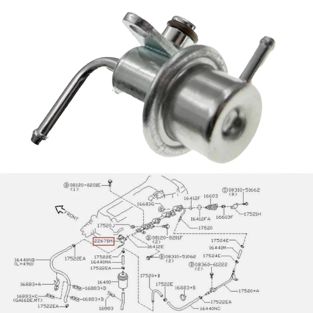 Fuel Pressure Regulator for Nissan 200SX (1995–1998)