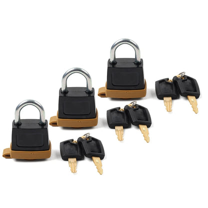 Set of 3 Padlocks & Keys for Caterpillar CAT 5P8500/501 246-2641