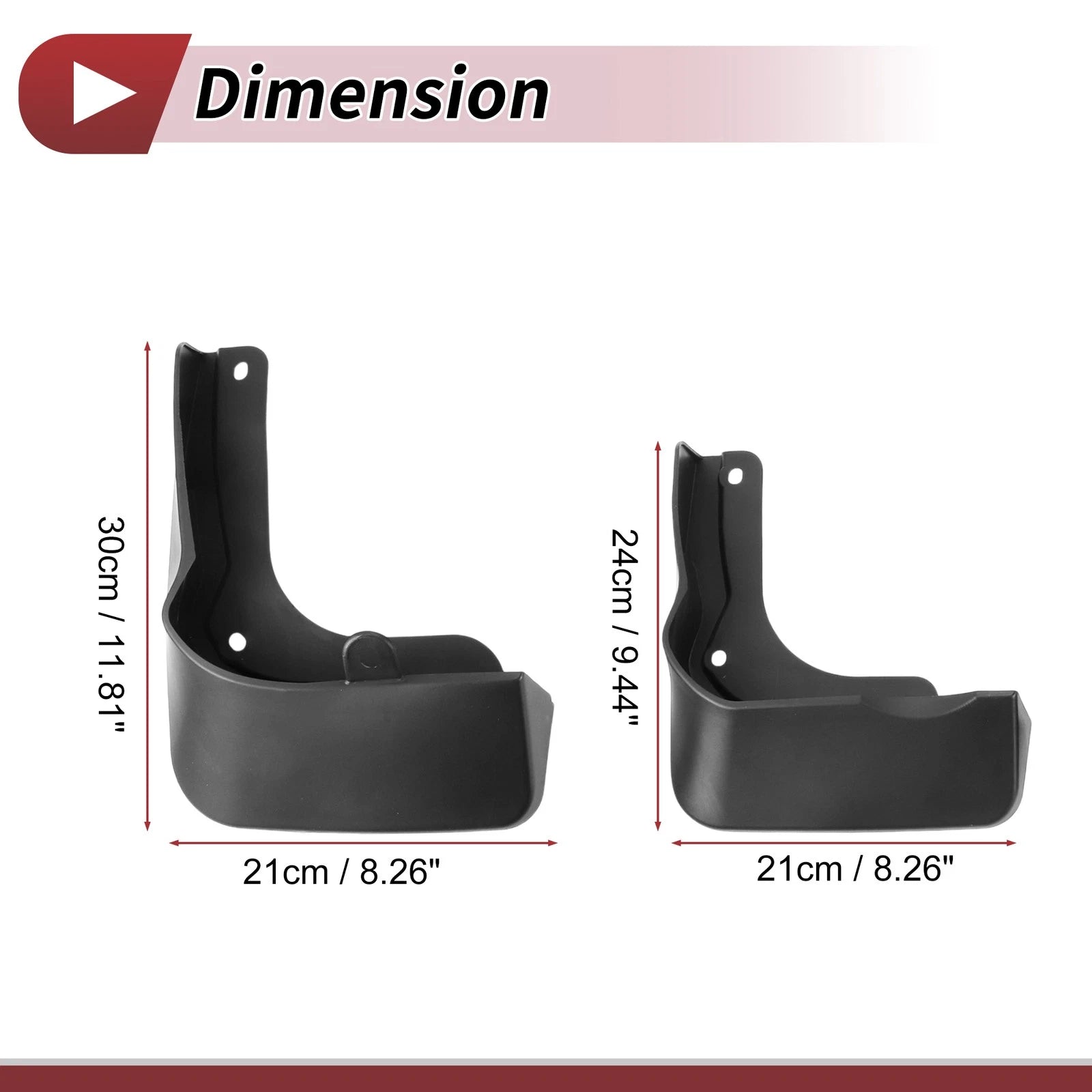 Mud Flaps Splash Guards 1 Set for Hyundai Mufasa (2023–2023)