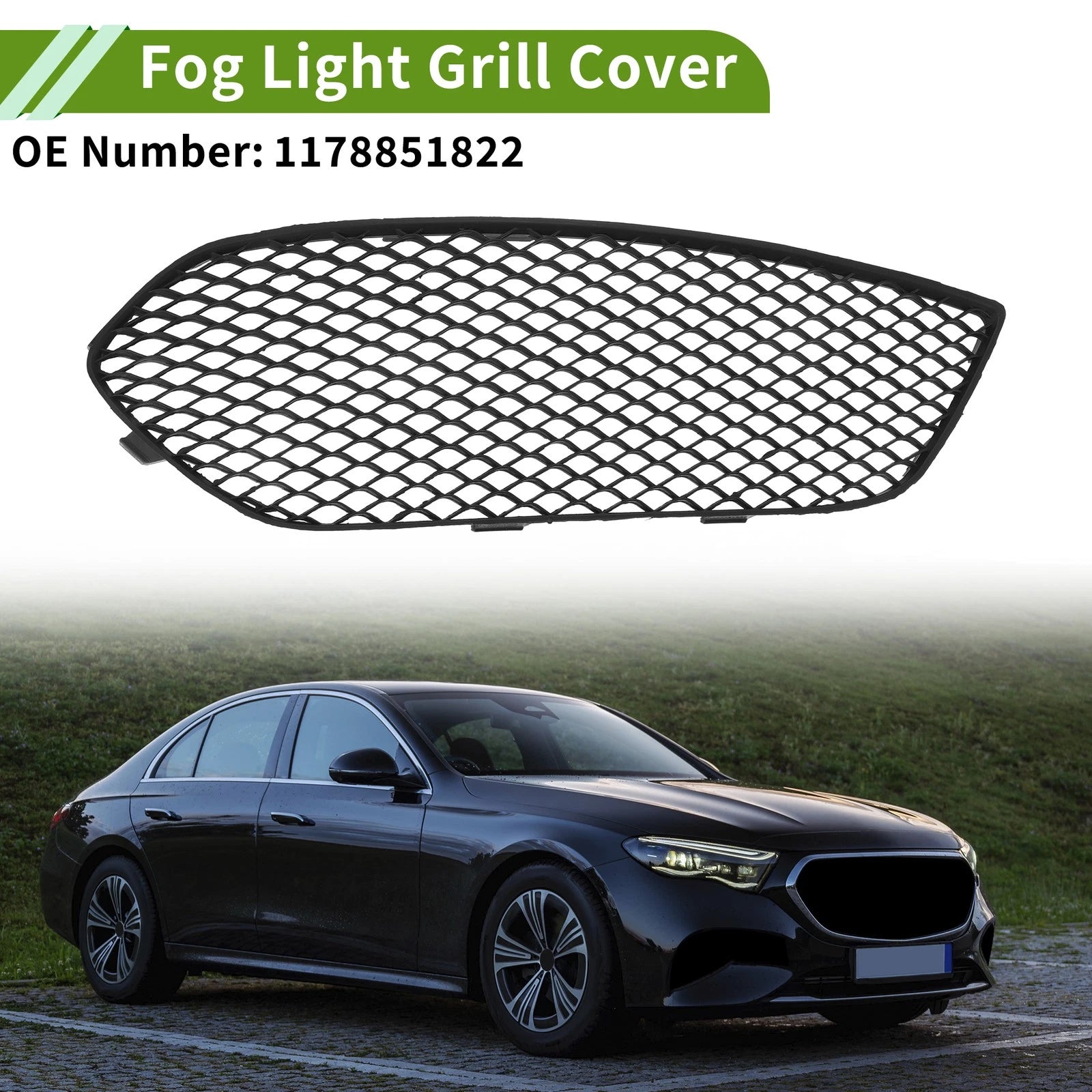 Front Right Fog Light Grill Replacement for Mercedes Benz CLA250 (2014–2016)