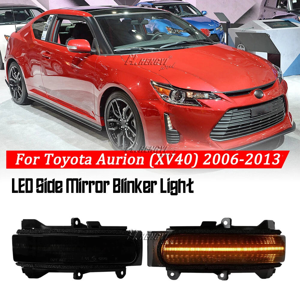 Sequential Side Mirror Turn Signal Lamp for Scion TC (2011–2016), XB (2008–2015) Smoke