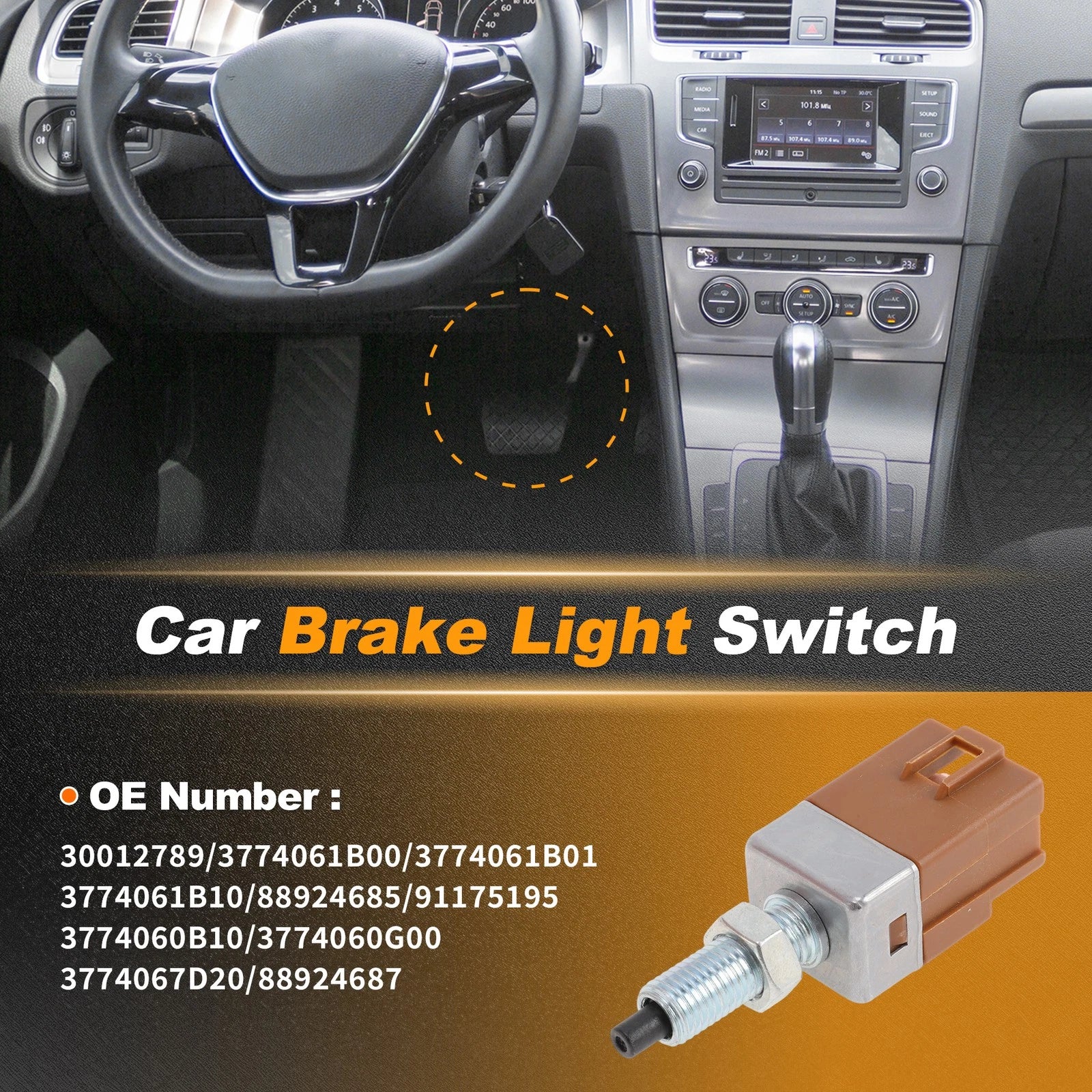 Brake Light Switch Replacement for Chevrolet Metro 1992 (1.3L L4)