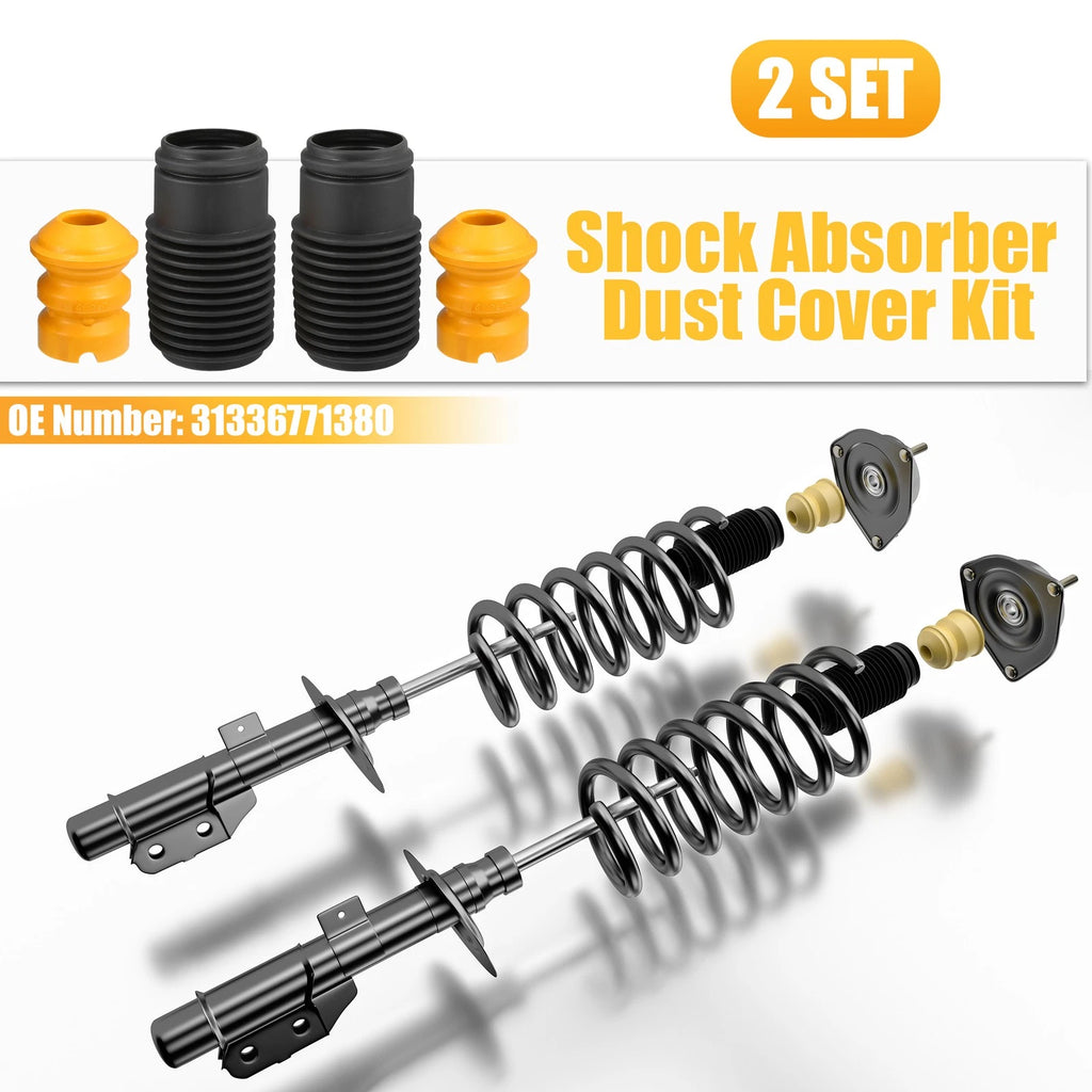 2 Set Shock Absorber Dust Cover Kit Replacement for BMW 128i (2008–2013)