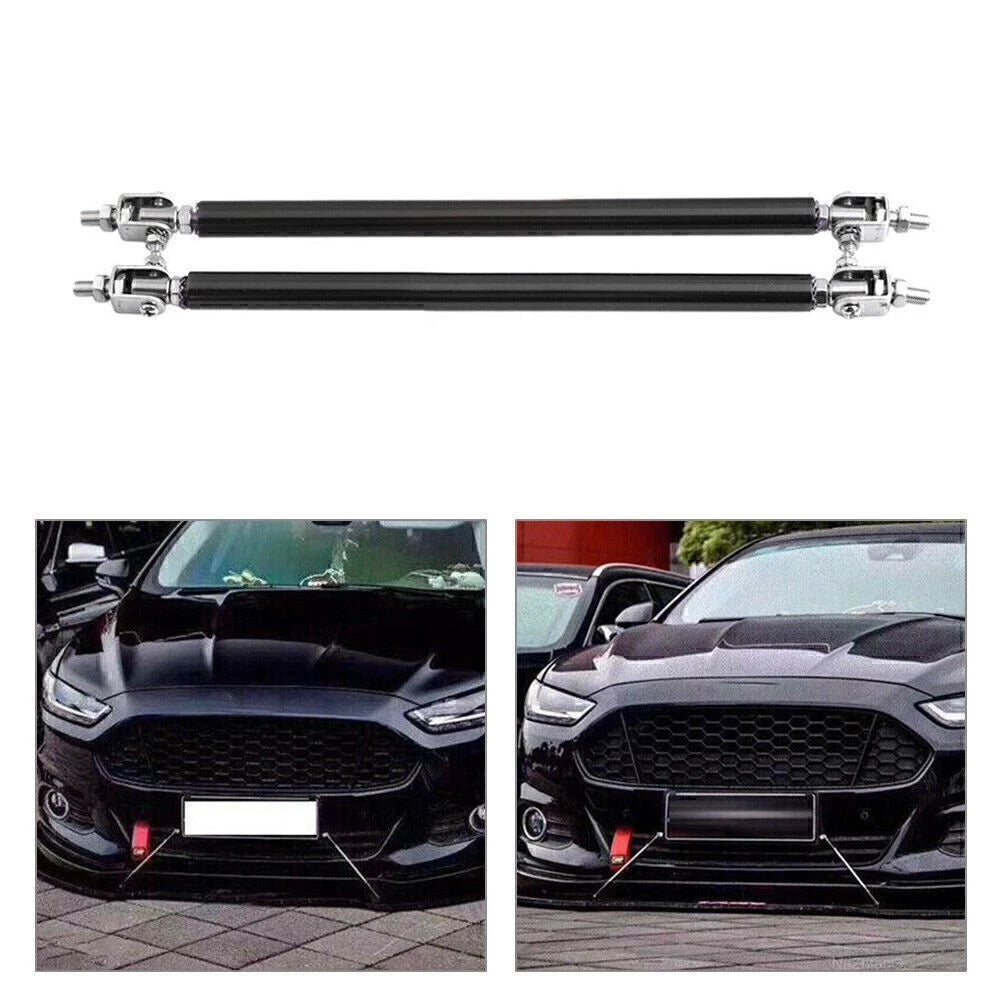 Adjustable Front Bumper Lip Splitter Strut Rod Tie Support Bar for Universal (2010–2023)