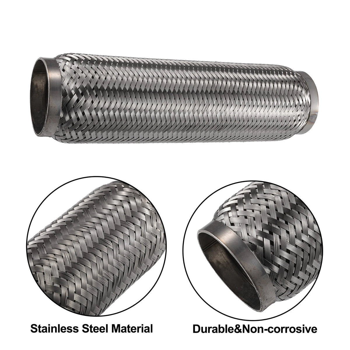 Exhaust Flex Joint 70x305mm Stainless Steel for Universal Fit