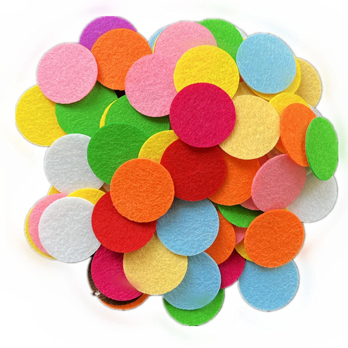 100 PCS Round Felt Fabric Pads Patches 3CM