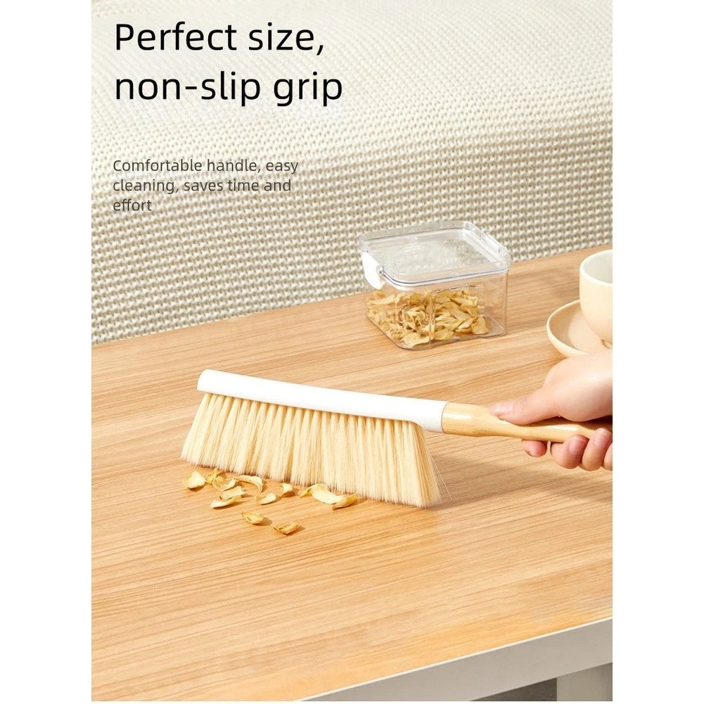 Long Handle Dust Brush with Soft Bristles for Mattress Sofa Cleaning