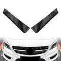 Carbon Look Front Bumper Side Spoiler For Benz CLA Class C117 Prefacelift 13-16