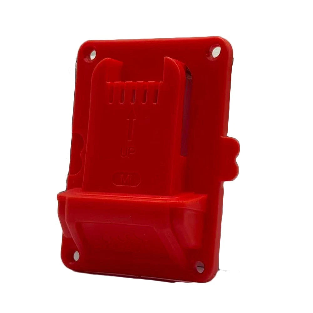 2X Red Plastic Drill Battery Holder for Milwaukee 48-11-1862
