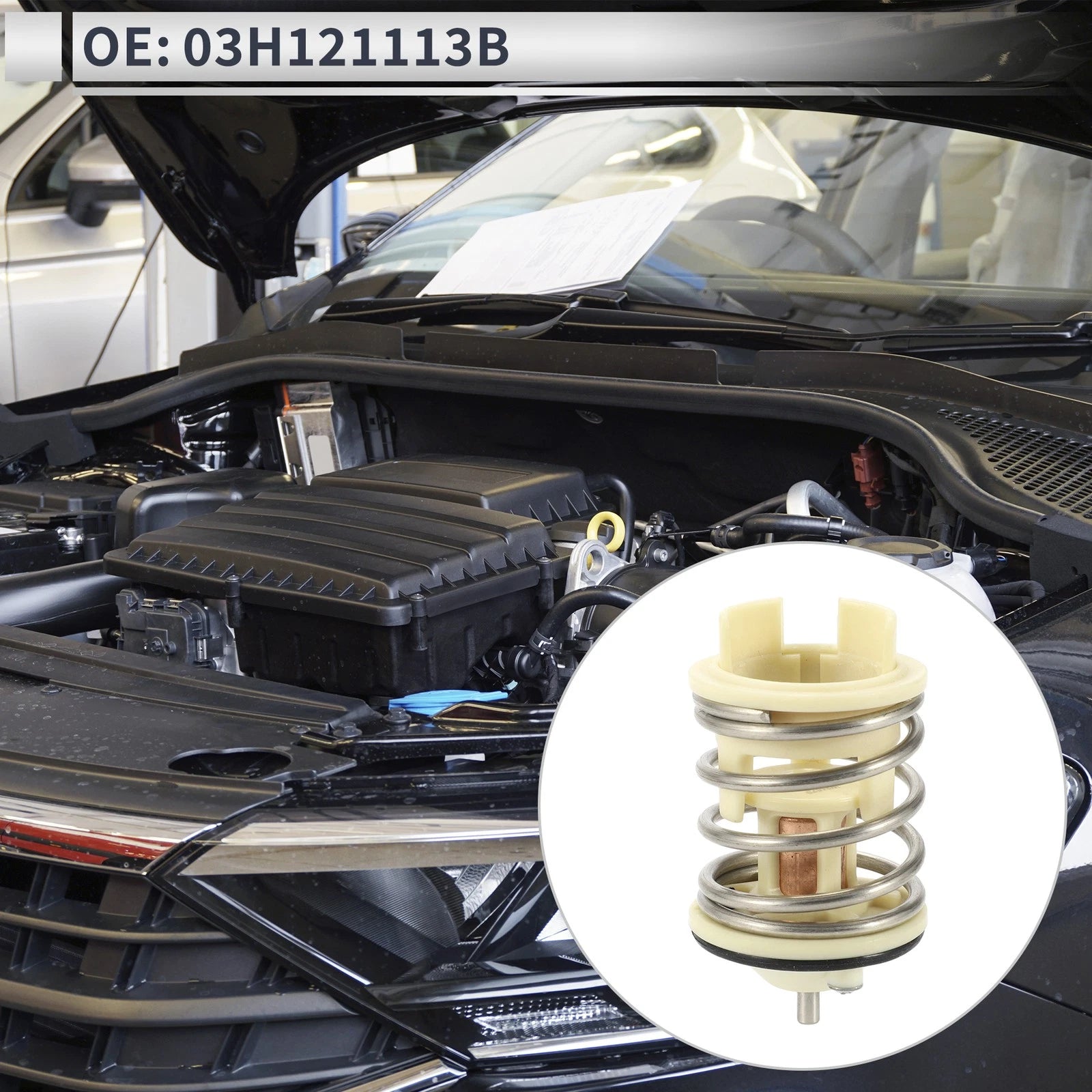 Engine Coolant Thermostat Housing Assembly for Audi Q7 3.6L V6 (2007–2010)
