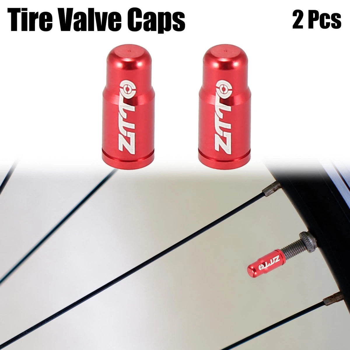 2pcs Tire Valve Caps Replacement French Dust Covers for Bicycle MTB Road Bike