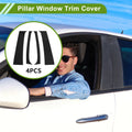 Set of 4 Pillar Window Trim for Dodge Ram (1994–2001) Black