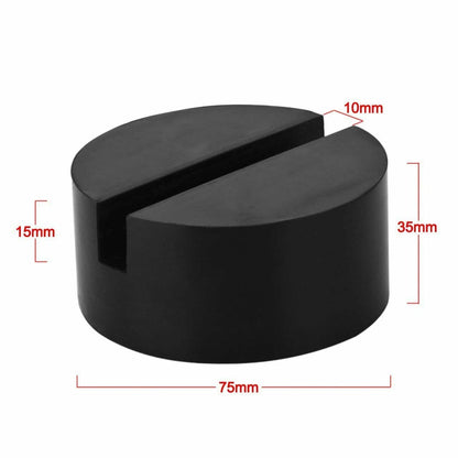 Universal Slotted Frame Rail Floor Jack Pad Rubber Block Disc