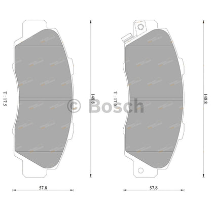 Set of 4 Wagner Front Disc Brake Pads for Honda Legend (1991–1998)