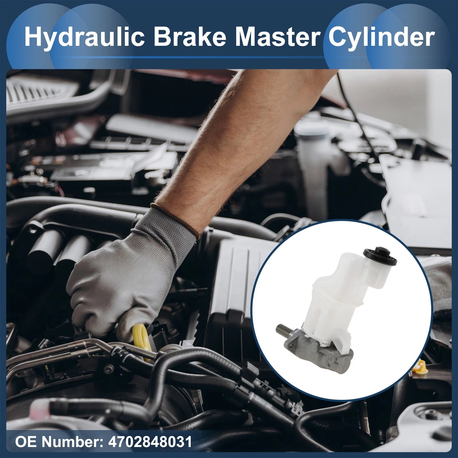 Brake Master Cylinder with Reservoir Replacement for Toyota Highlander (2001–2003)