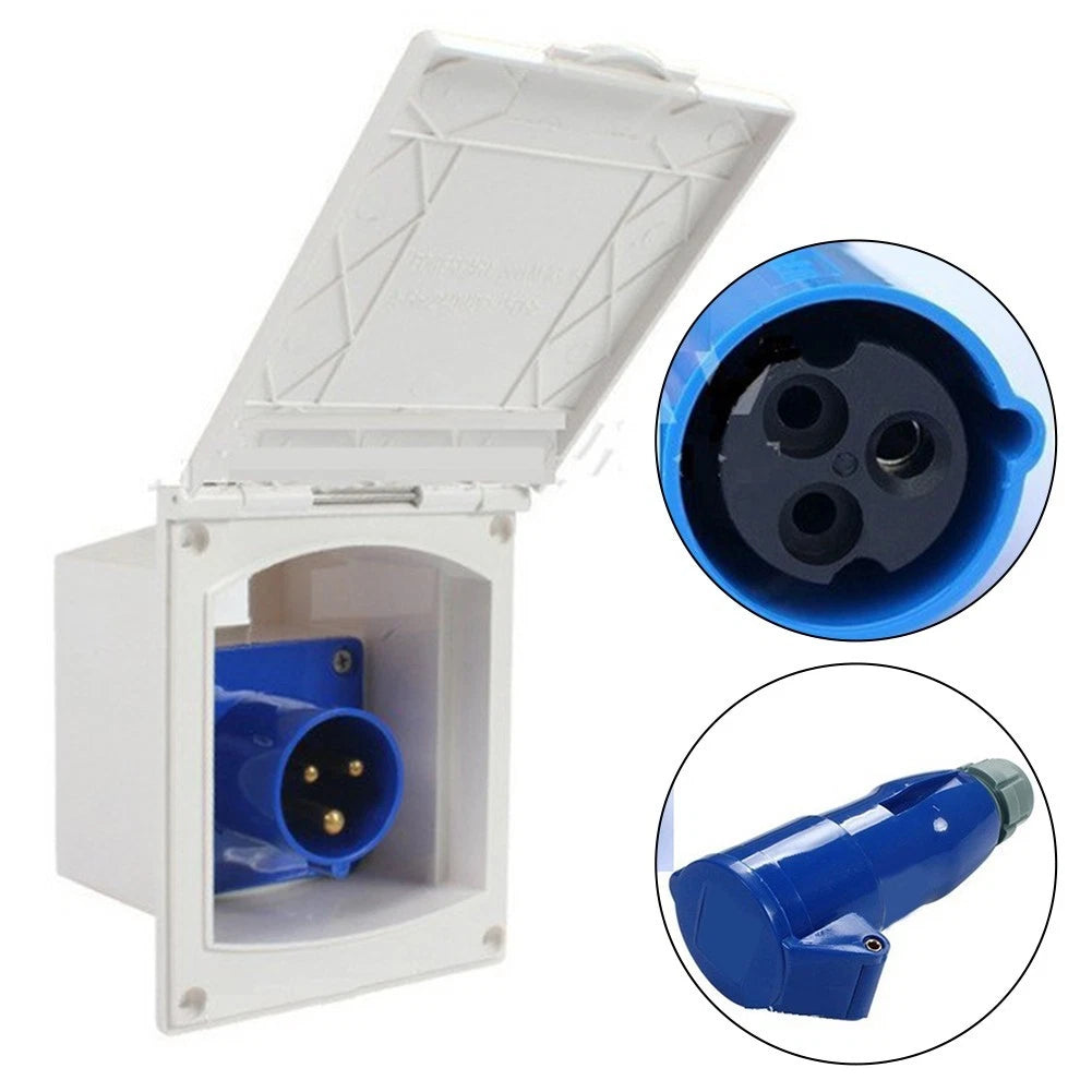 Power Inlet Socket for Marine Camper (220V 240V, 16A)