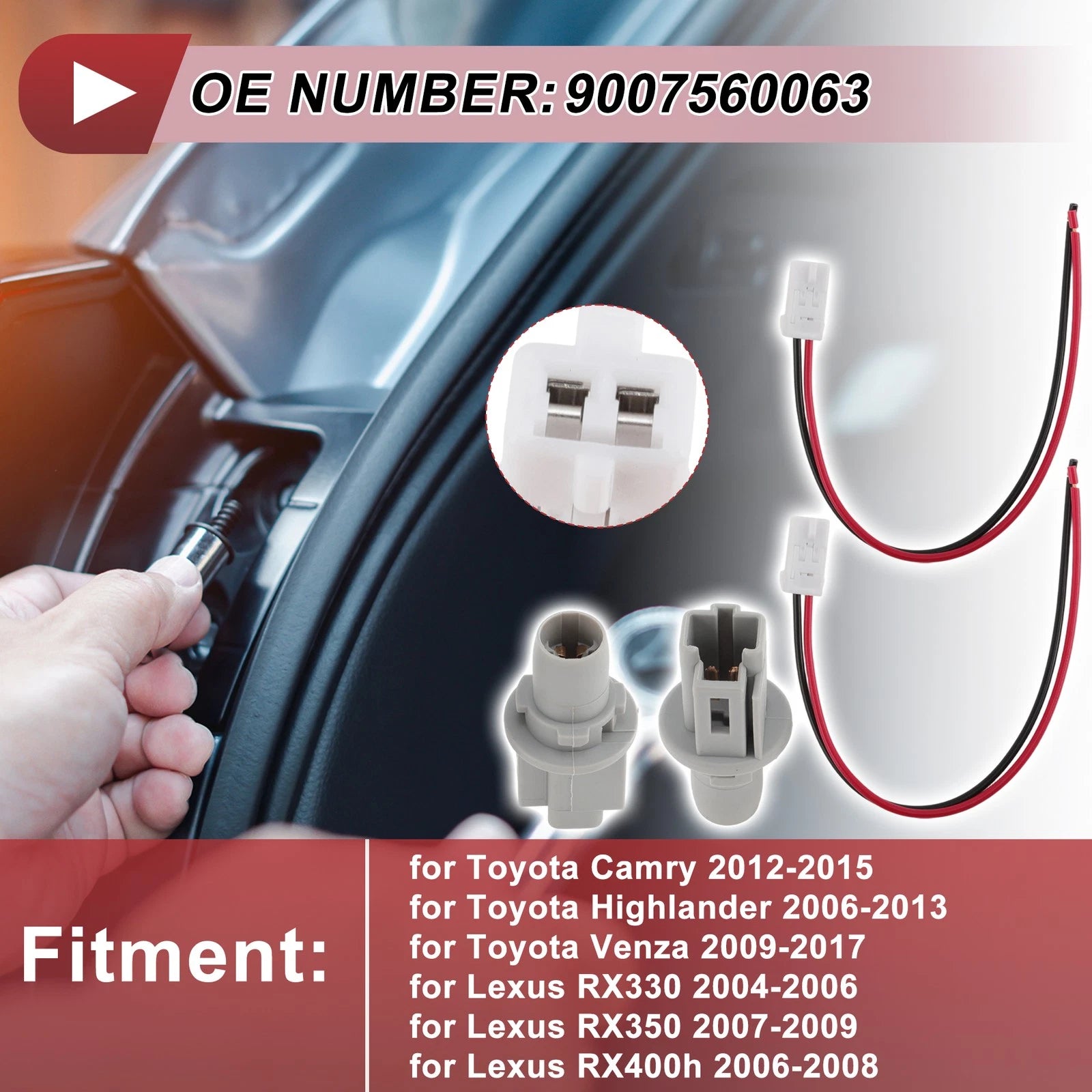 Backup Reverse Socket Wiring Replacement for Toyota Camry (2012–2015)