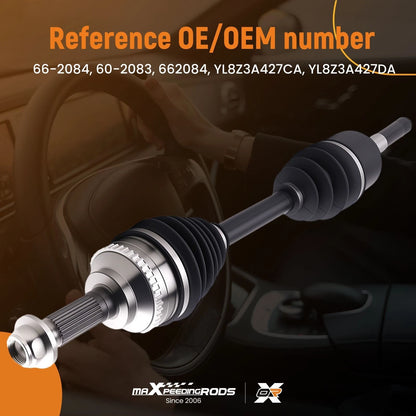 Front Driver CV Axle for Ford Escape Mazda Tribute Mercury Mariner (2001–2008)