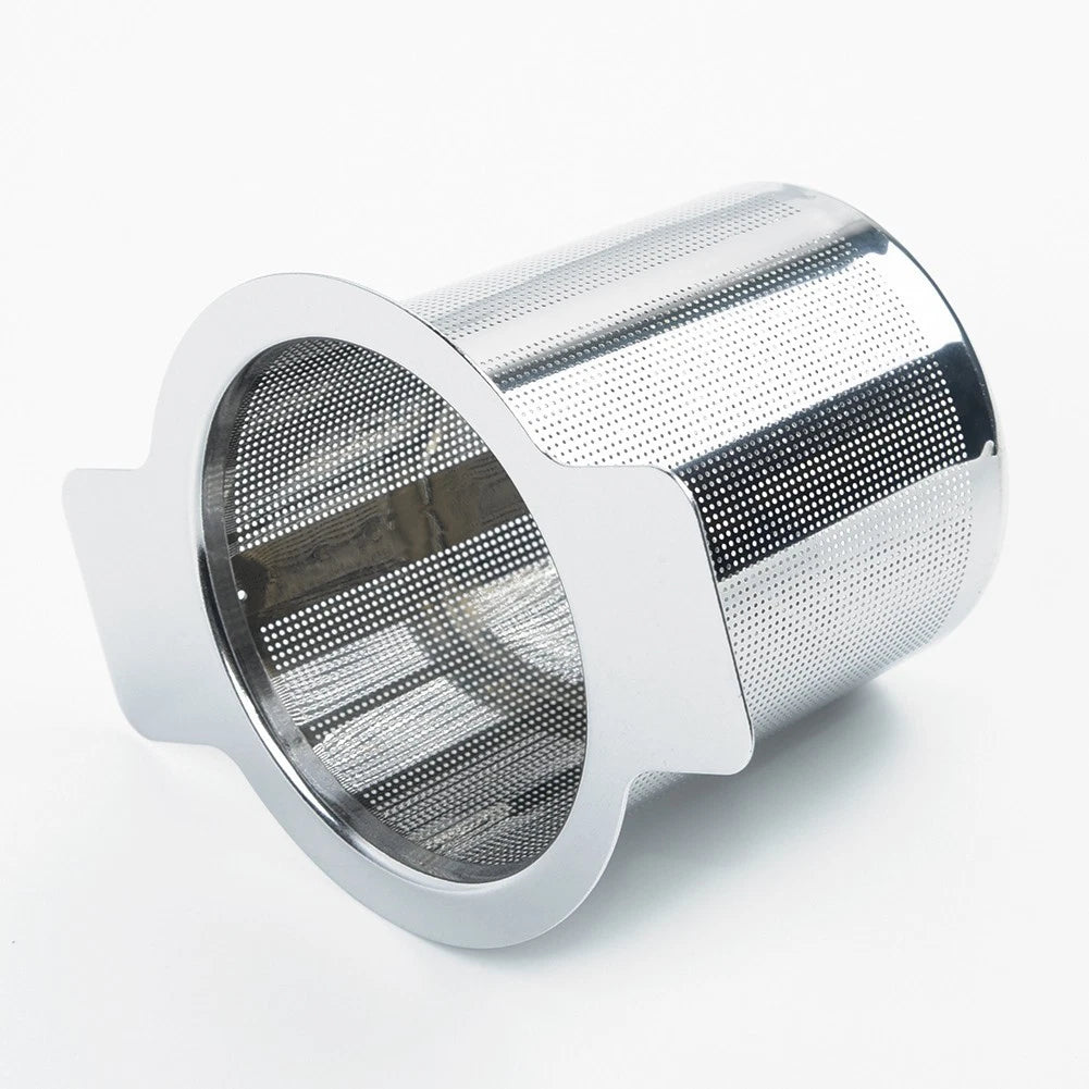 1 PC Stainless-Steel Dual-Ear Fine Mesh Filter Tea Infuser for UK