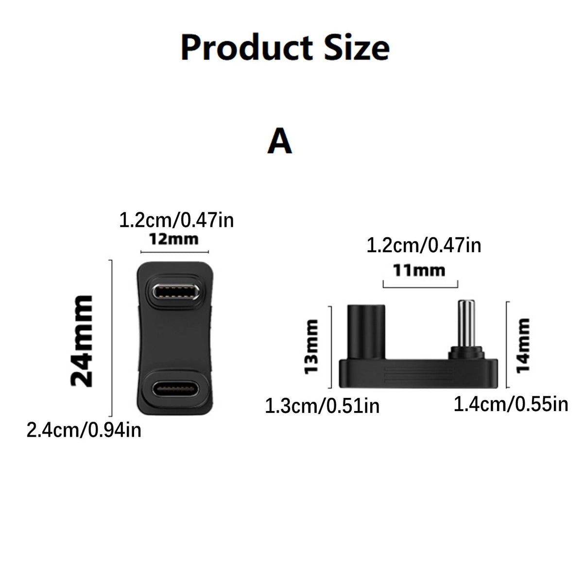 2X U-Shaped Right Angle Type-C USB C Connector for Steam Deck (2022–2023)
