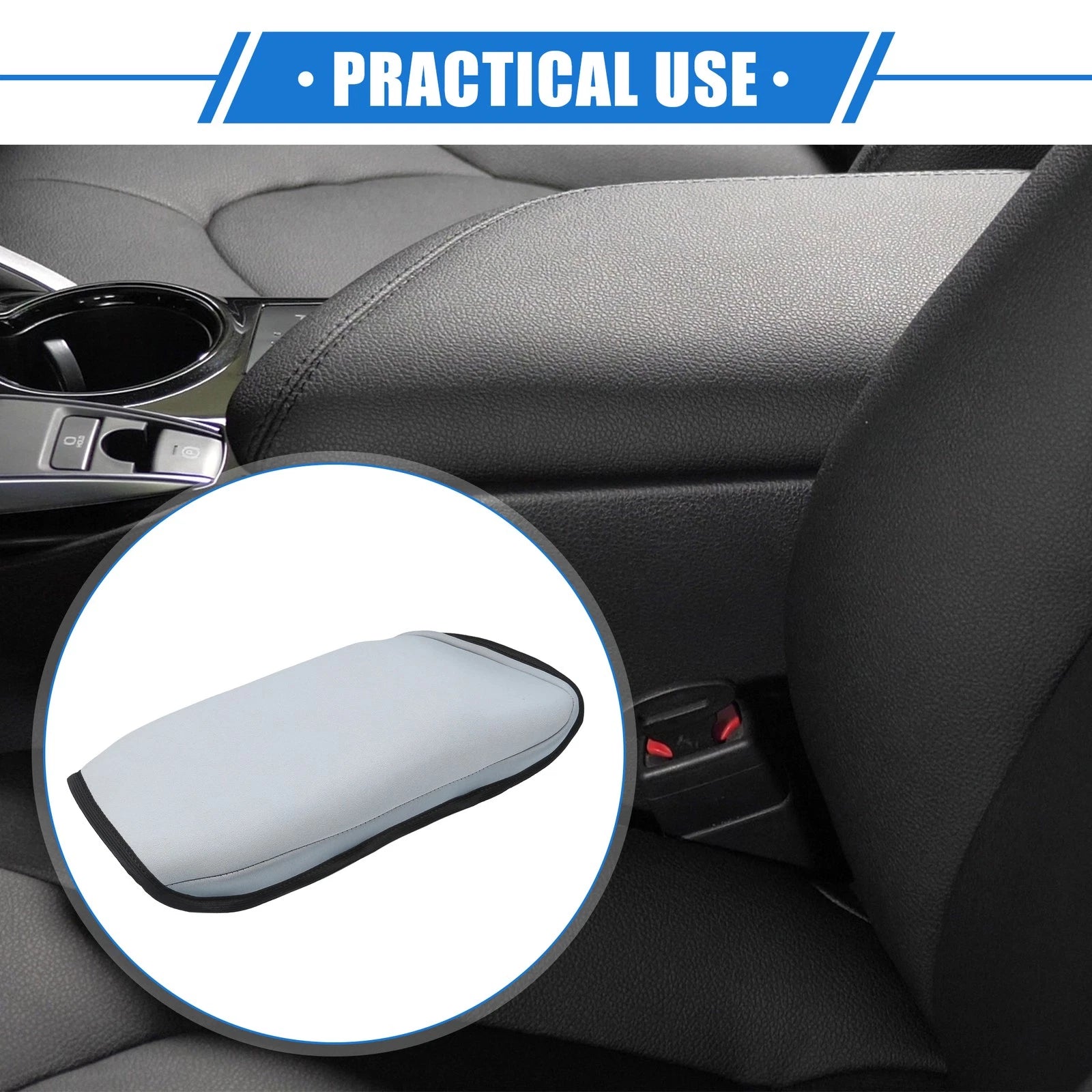 Armrest Protector Cover Pad Replacement for Chevy Malibu (2016–2023 Gray)