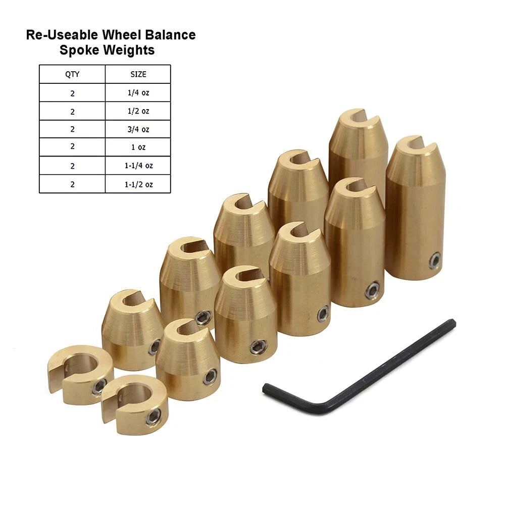 CNC Brass Wheel Balance Weights for Motorcycle (Universal)