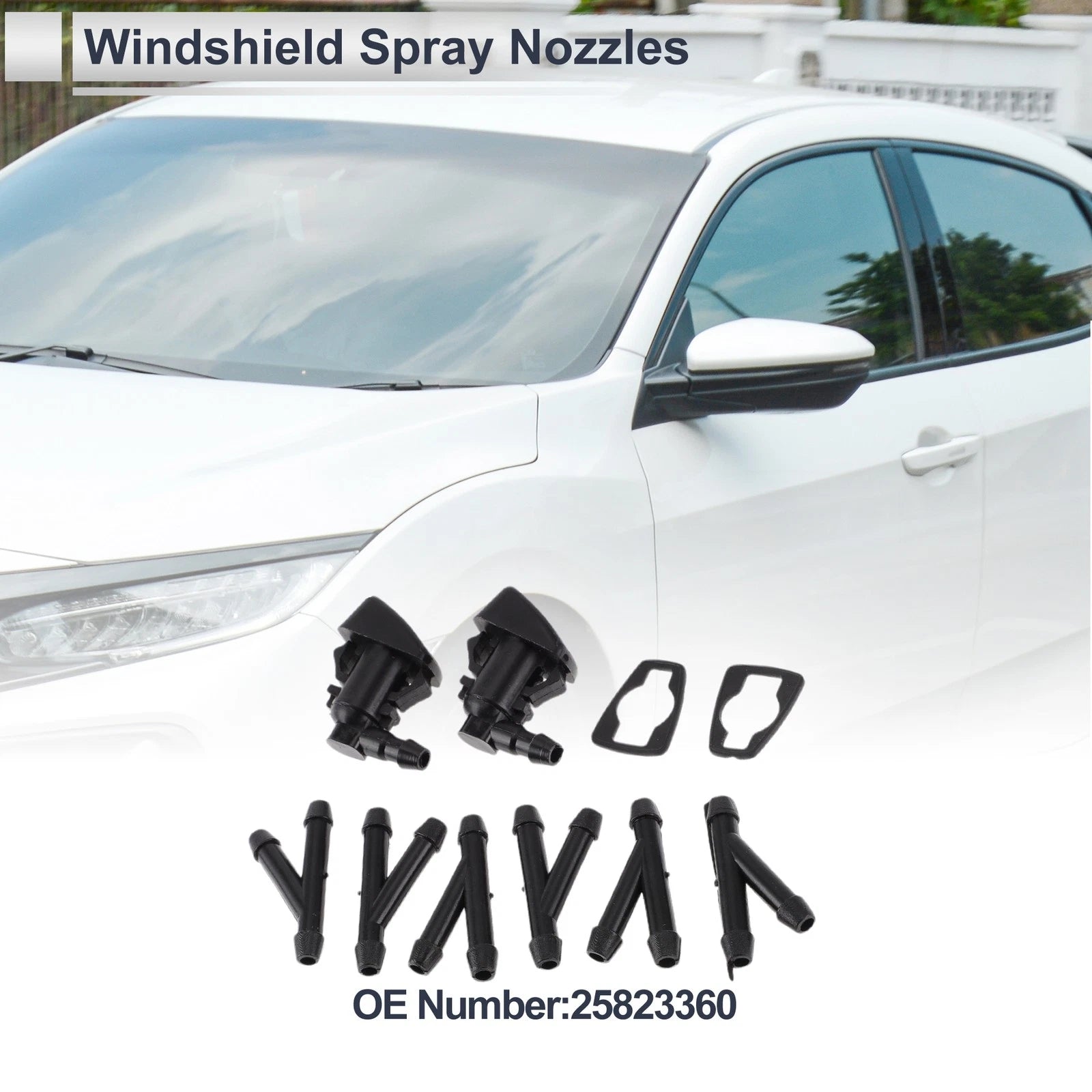 Washer Nozzle Kit with Hose Connectors for Chevrolet (2003–2013)