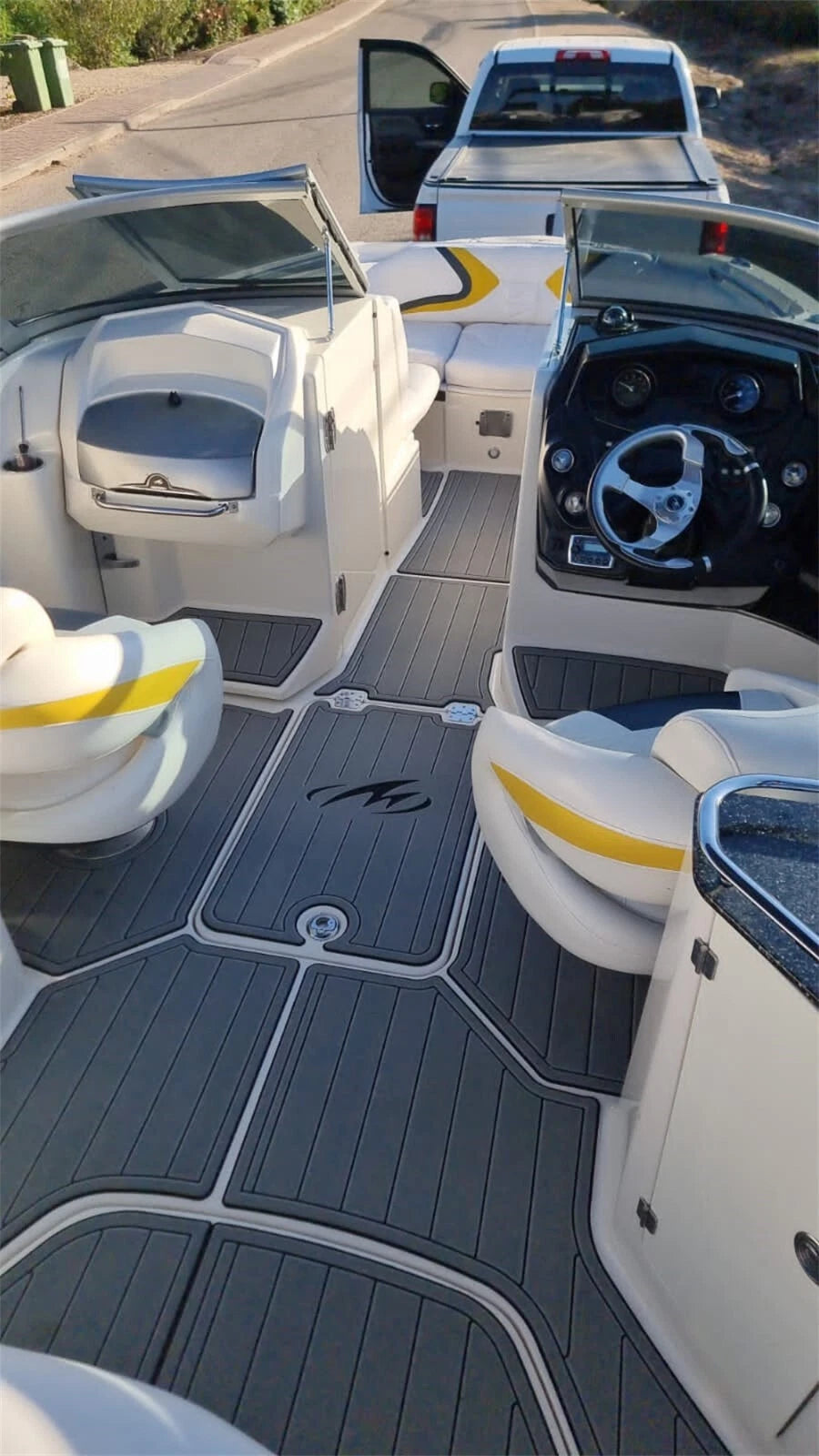 EVA Foam Faux Teak Deck Floor Mat for Monterey M3 (2011–2018)