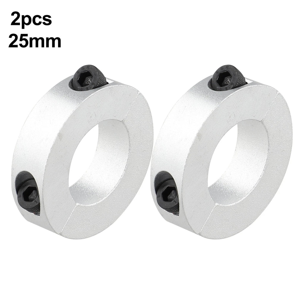 2X 25mm Aluminum Split Clamp Collar Sleeves for Mechanical Stability