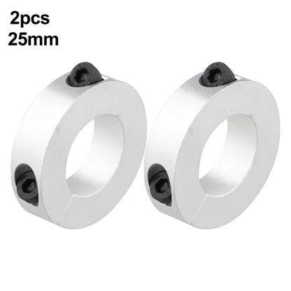 2X 25mm Aluminum Split Clamp Collar Sleeves for Mechanical Stability