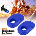 Crank Boot Protector Cover Set for Bicycle Bike Crank (Blue) (2 Pack)