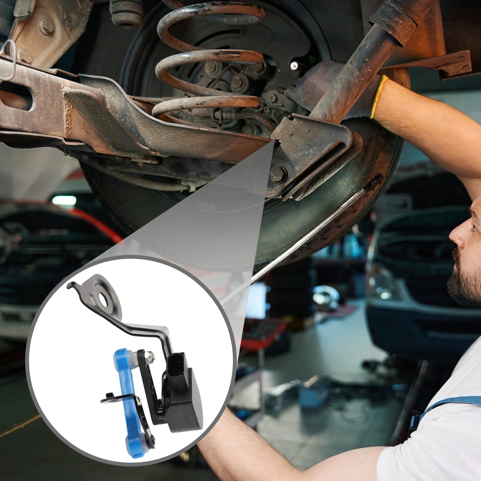 Rear Air Suspension Height Level Sensor Replacement for Audi A4 (2002–2009)