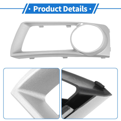 1 Pc Fog Light Grill for BMW X6 (2012–2014) No. 51117312595 Silver Tone