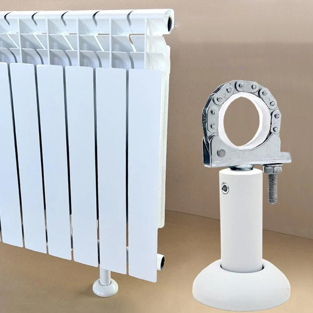2X Adjustable Metal Floor Bracket for Diecast Aluminum Radiator Installation