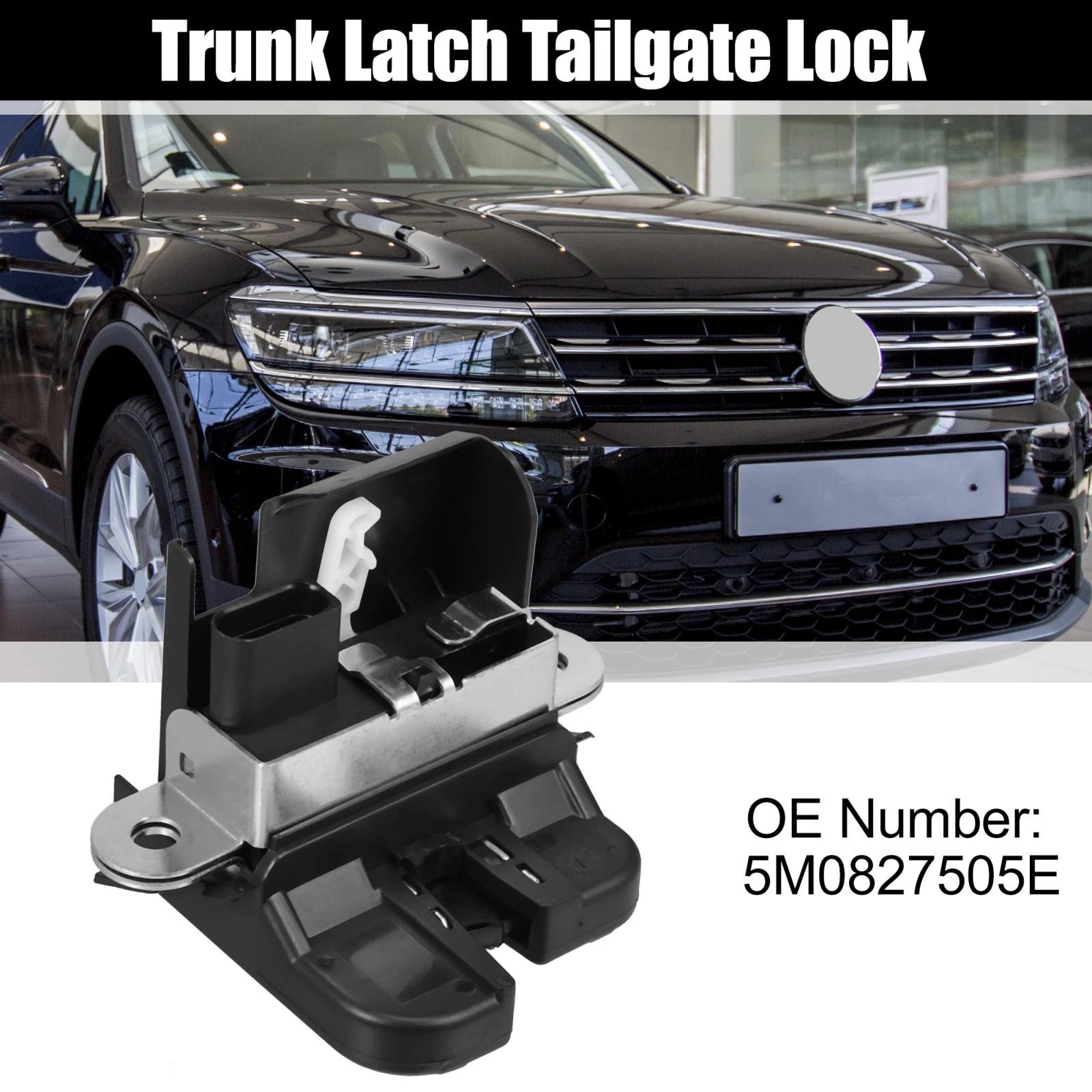 Trunk Latch Tailgate Lock Rear Replacement for Volkswagen Tiguan (2009–2017)