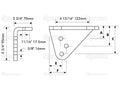 R/H Stabiliser Bracket for Ford 2000 3000 4000 Tractors (2000–4000)