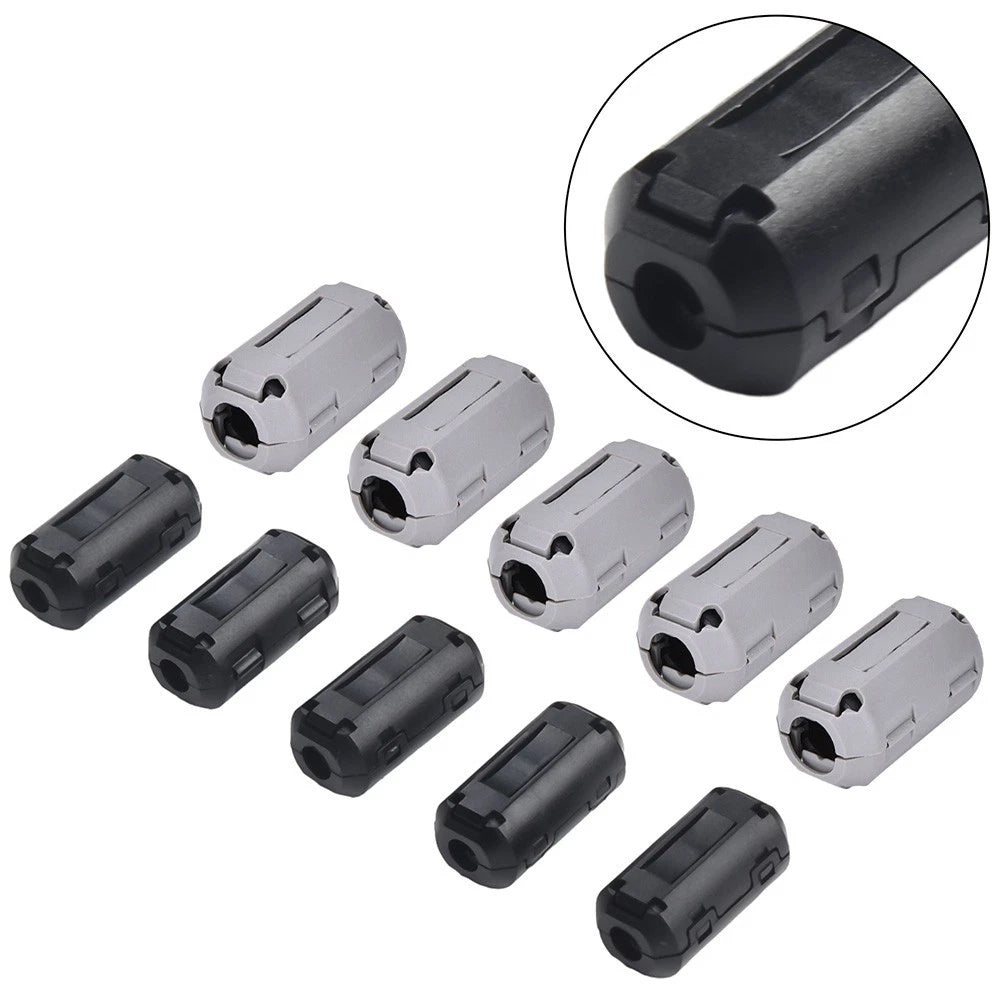 10PCS Ferrite Core Noise Suppressor Clips for 5mm Wires